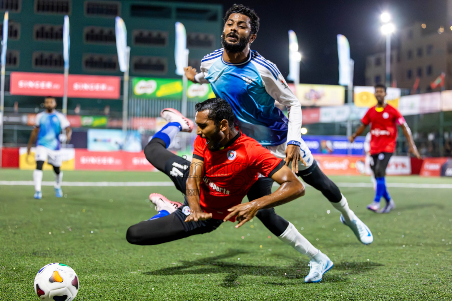 AVSEC vs POLICE in Club Maldives Cup 2024 held in Rehendi Futsal Ground, Hulhumale', Maldives on Tuesday, 24th September 2024. Photos: Shuu/ images.mv