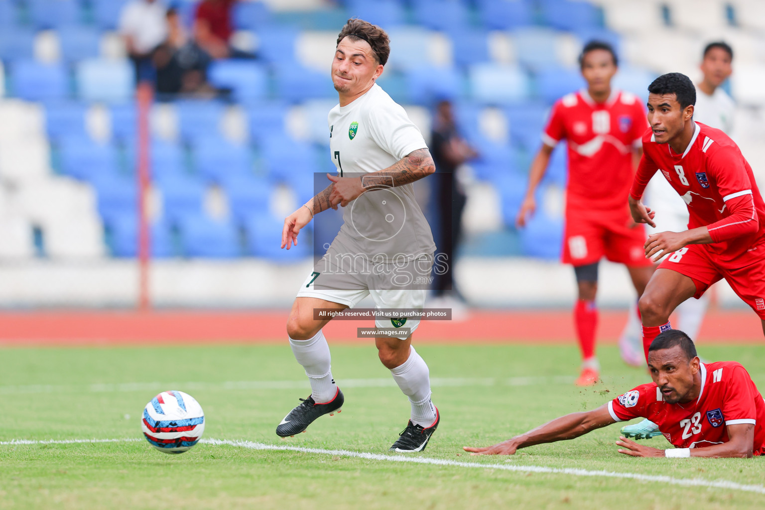 Nepal vs Pakistan in SAFF Championship 2023 held in Sree Kanteerava Stadium, Bengaluru, India, on Tuesday, 27th June 2023. Photos: Nausham Waheed, Hassan Simah / images.mv