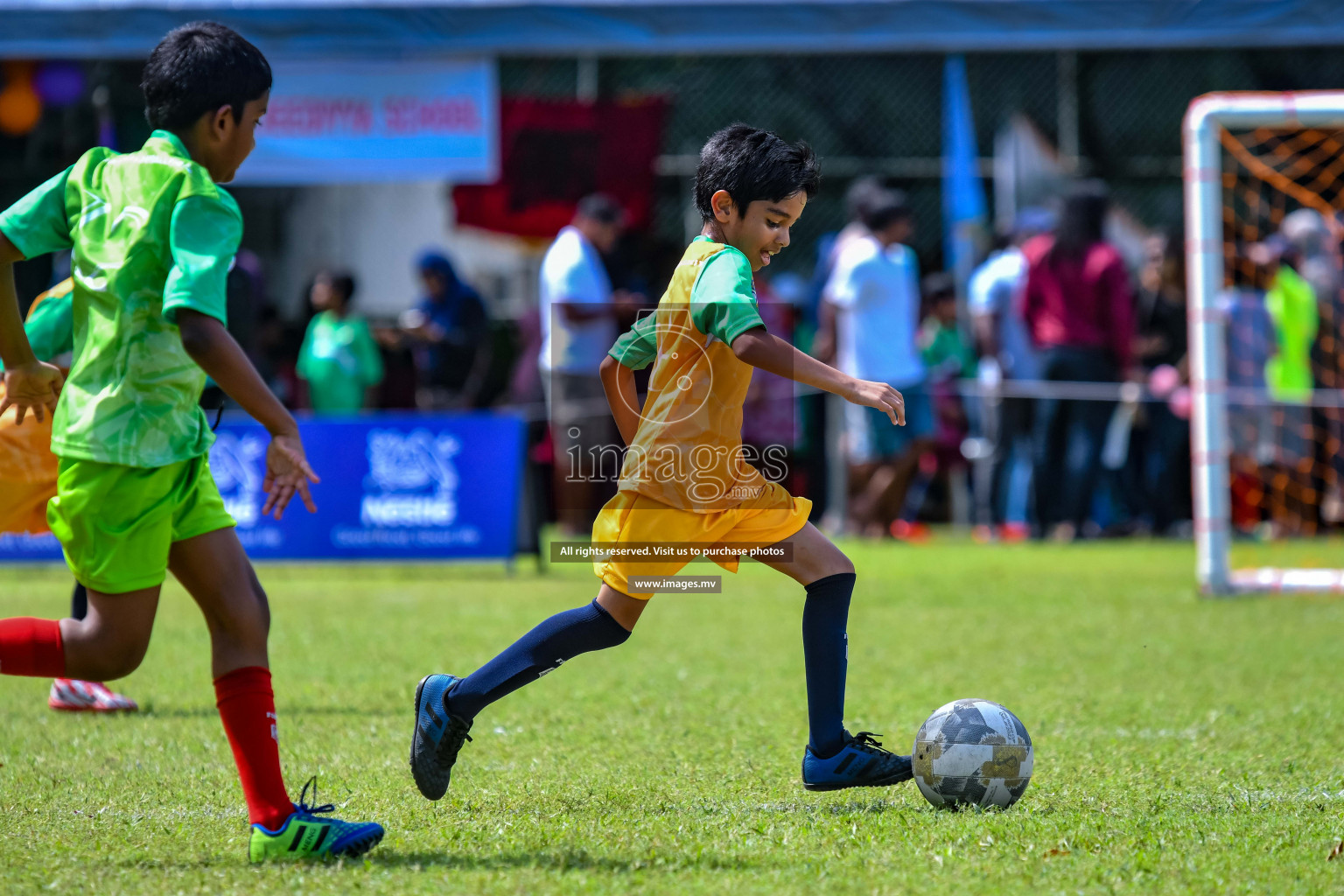 Day 1 of Milo Kids Football Fiesta 2022 was held in Male', Maldives on 19th October 2022. Photos: Nausham Waheed/ images.mv