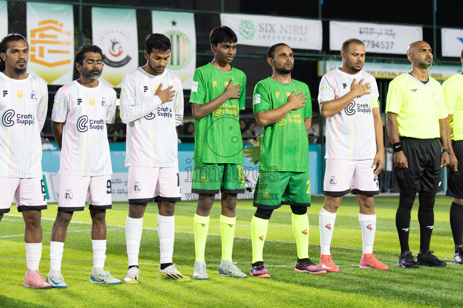 Ifhaams vs J Kovi Goani in Day 1 of Laamehi Dhiggaru Ekuveri Futsal Challenge 2025 was held on Thursday, 24th July 2025, at Dhiggaru Futsal Ground, Dhiggaru, Maldives Photos: Areef Adam / images.mv