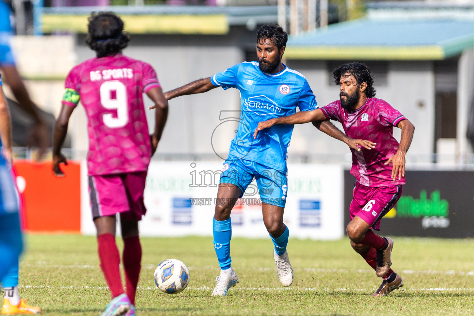 Man Ode SC vs B G Sports Club in the Quarter Final of Second Division 2023 in Male' Maldives on Monday, 5th February 2023. Photos: Nausham Waheed / images.mv