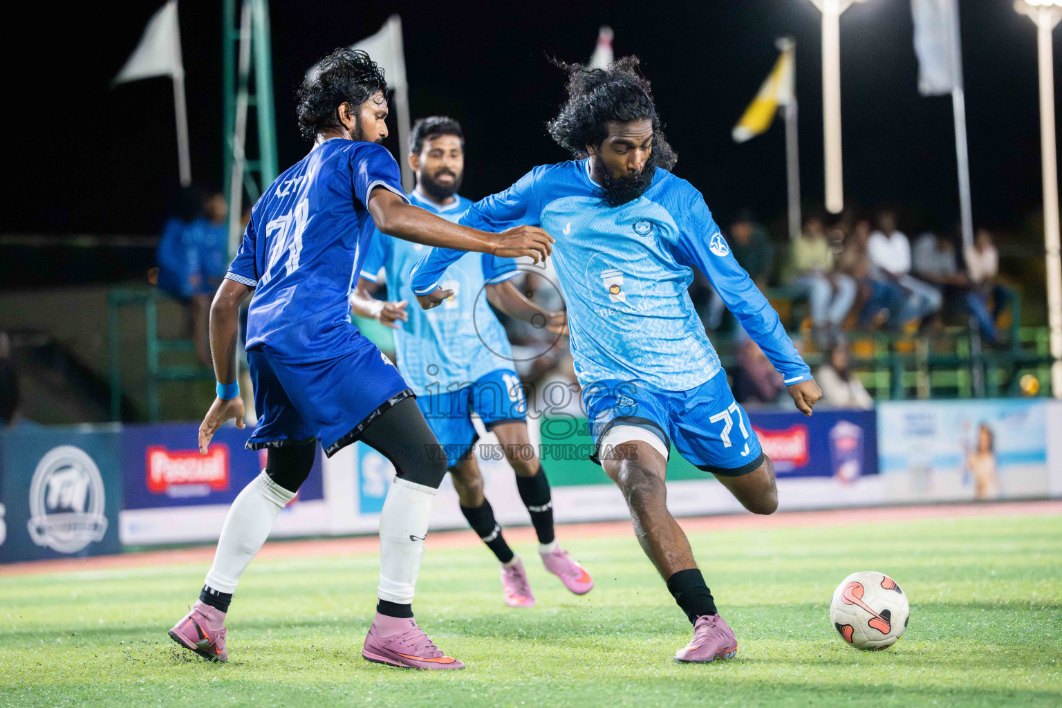 Foemathi VS Laamu Blues in Day 3 - Fonadhoo Youth Futsal Challenge 2025 held in Fonadhoo Futsal Stadium, L. Fonadhoo, Maldives on Tuesdat, 28th October 2025 Photos: Arif Rasheed / images.mv
