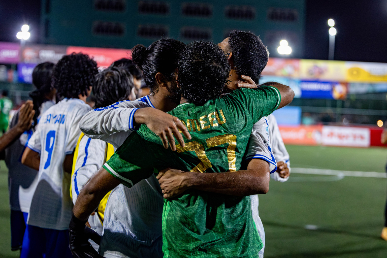 TEAM MMA vs CLUB 220 in the Semi-finals of Club Maldives Classic 2024 held in Rehendi Futsal Ground, Hulhumale', Maldives on Tuesday, 19th September 2024. 
Photos: Nausham Waheed / images.mv