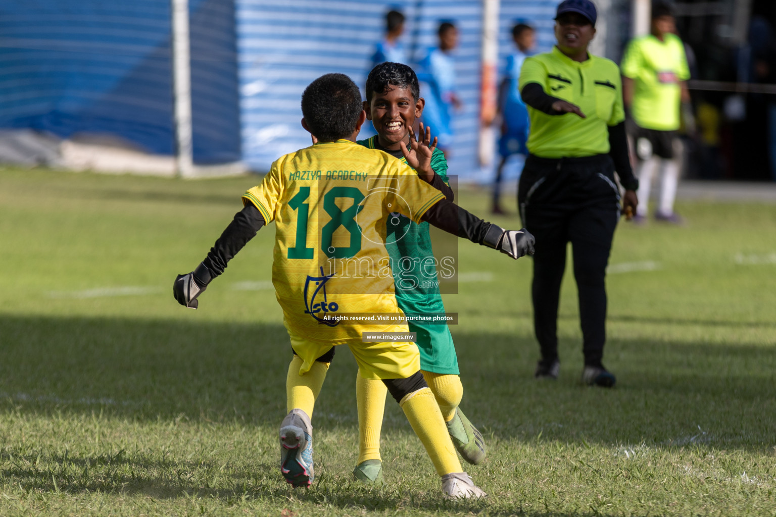 Day 1 of MILO Academy Championship 2023 (U12) was held in Henveiru Football Grounds, Male', Maldives, on Friday, 18th August 2023. Photos: Mohamed Mahfooz Moosa / images.mv