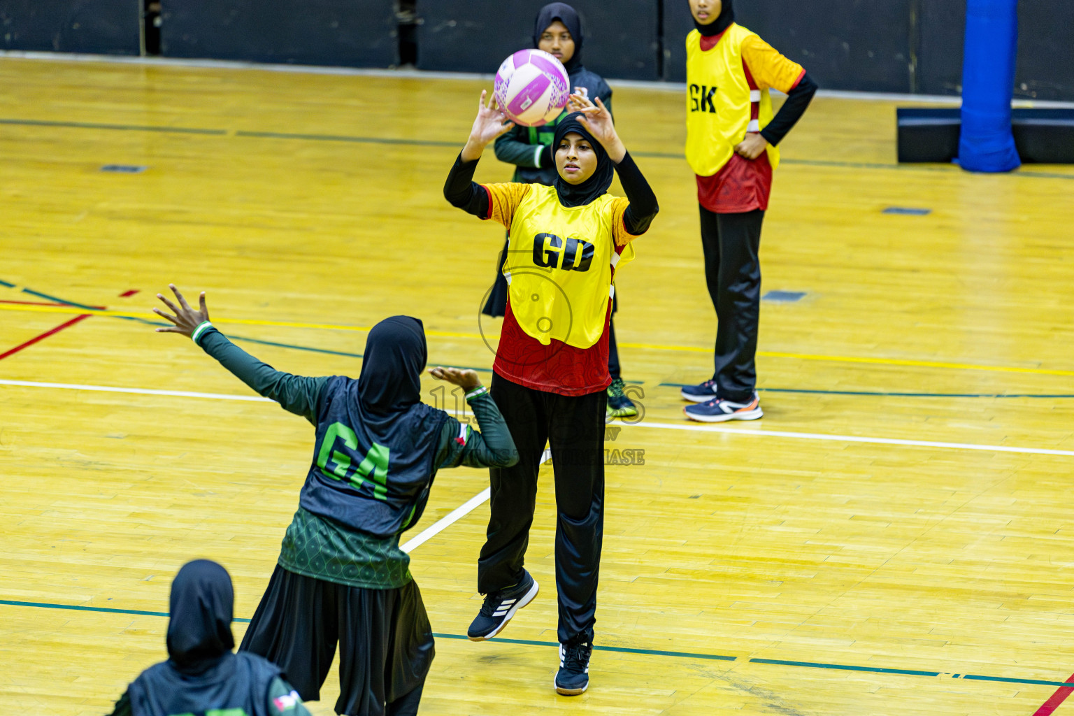 Day 1 of Inter-School Netball Tournament 2025 was held in Social Center Indoor Hall on Saturday, 18th October 2025. Photos: Areef Adam / images.mv