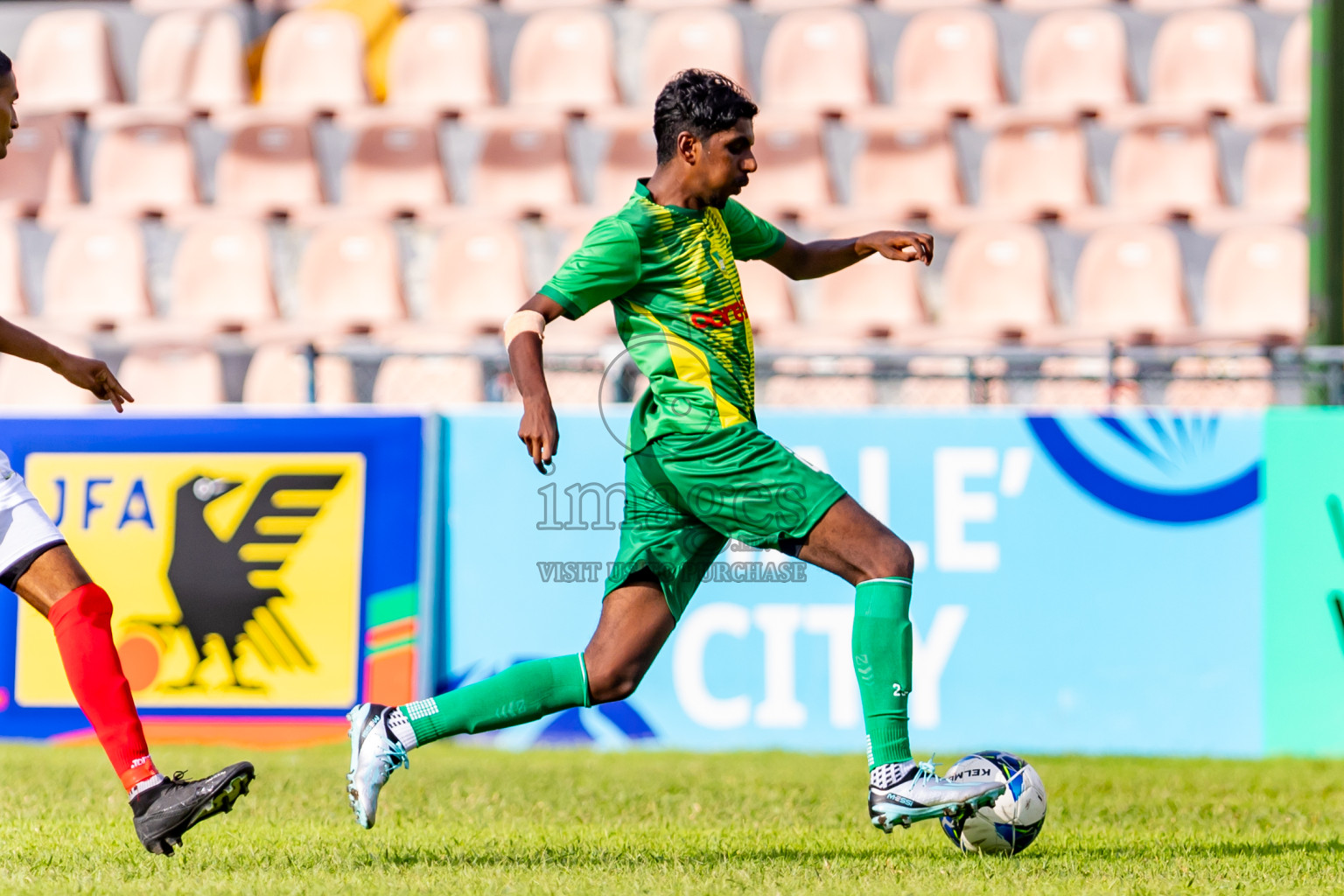 Maziya SRC vs Club Green Streets in Day 2 of Under 19 Youth Championship 2024 was held at National Stadium in Male', Maldives on Monday, 10th June 2024. Photos: Nausham Waheed / images.mv b