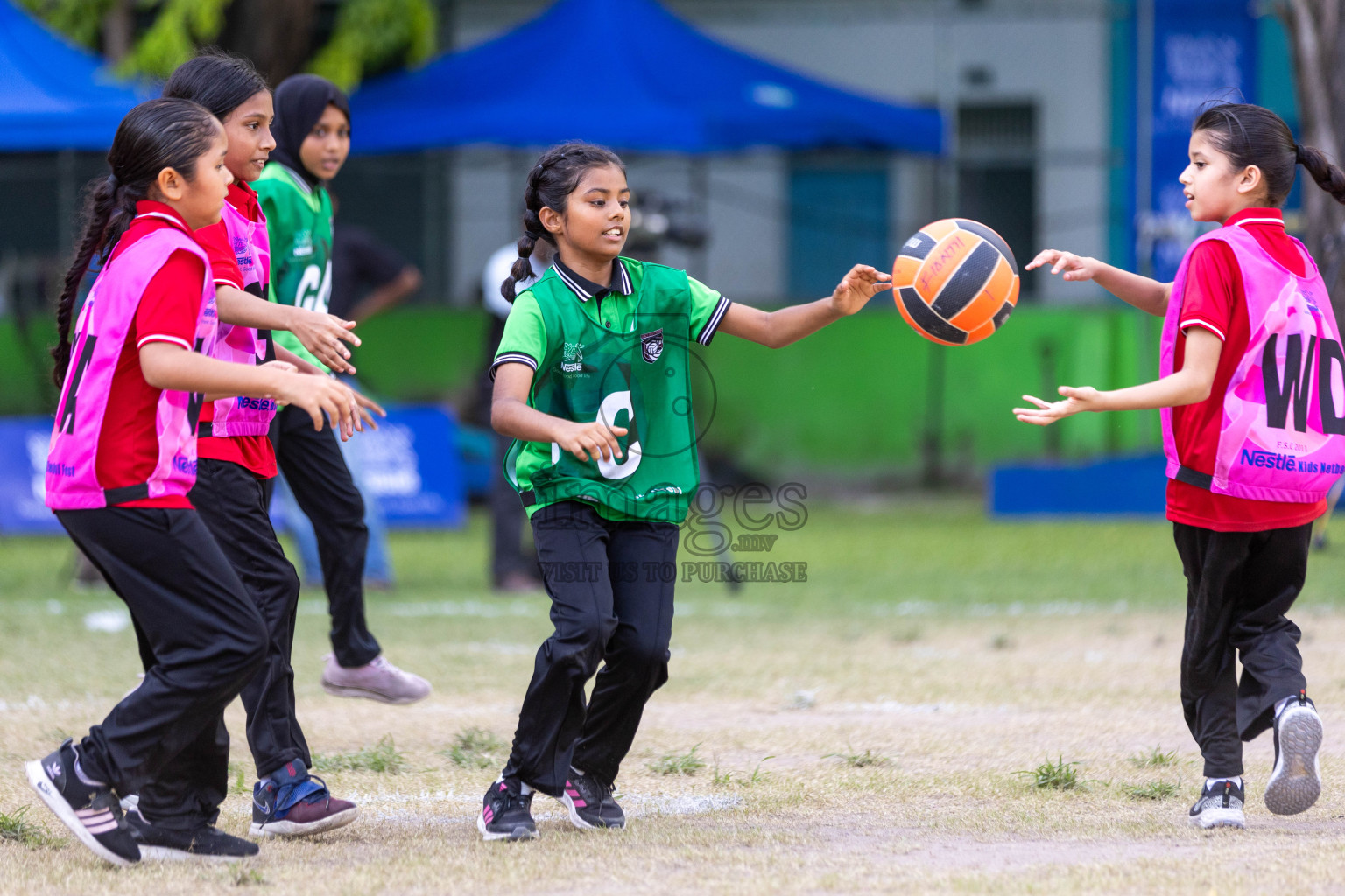 Day 3 of Nestle' Kids Netball Fiesta 2023 held in Henveyru Stadium, Male', Maldives on Saturday, 2nd December 2023. Photos by Nausham Waheed / Images.mv