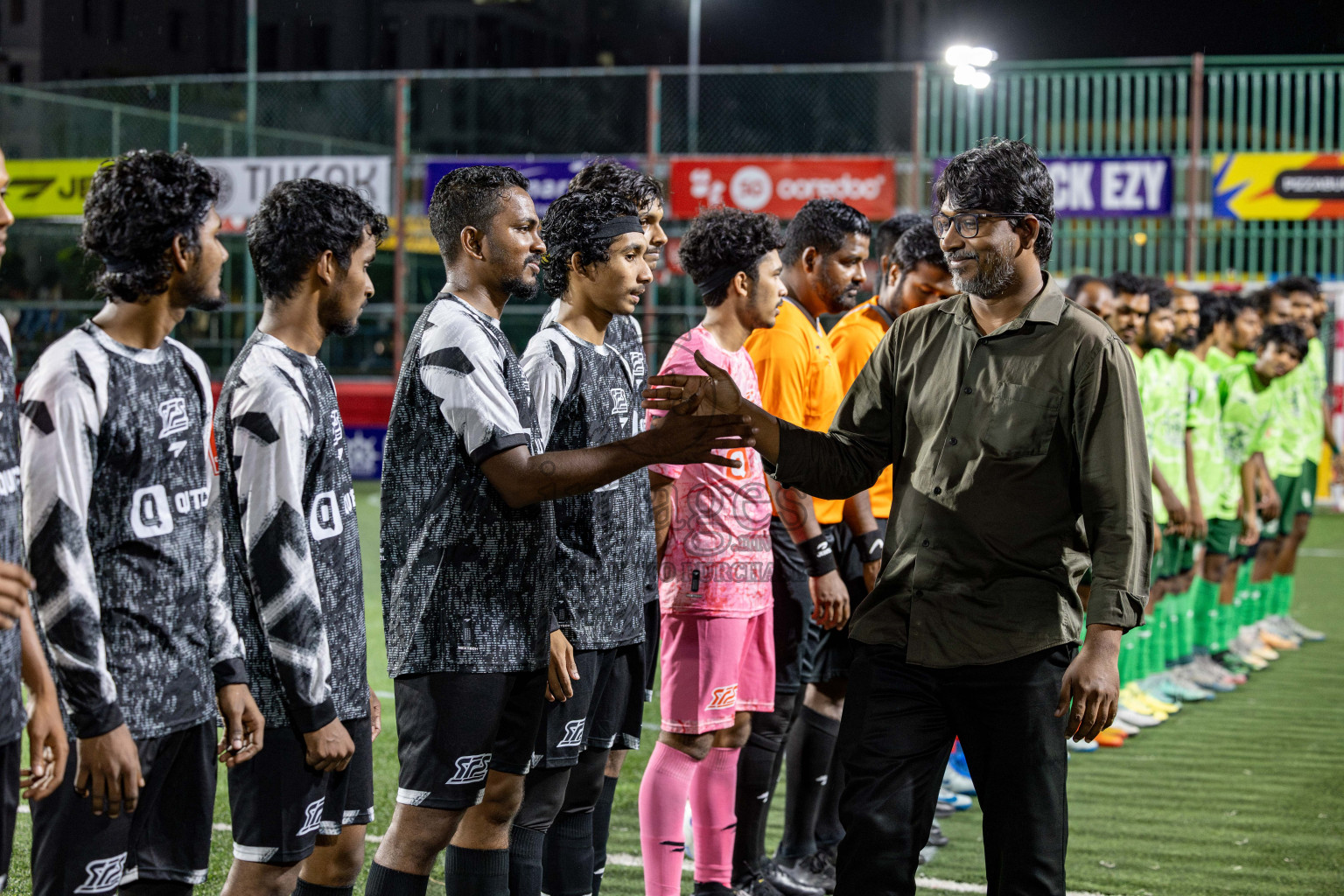F Bilehdhoo VS F Feeali in Day 21 of Golden Futsal Challenge 2025 was held on Saturday, 25 January 2025, in Hulhumale', Maldives. 
Photos: Hassan Simah / images.mv