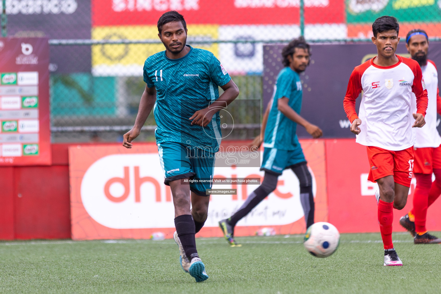 Team Fenaka vs Crossroads Maldives in Club Maldives Cup 2023 held in Hulhumale, Maldives, on Sunday, 30th July 2023
Photos: Ismail Thoriq / images.mv