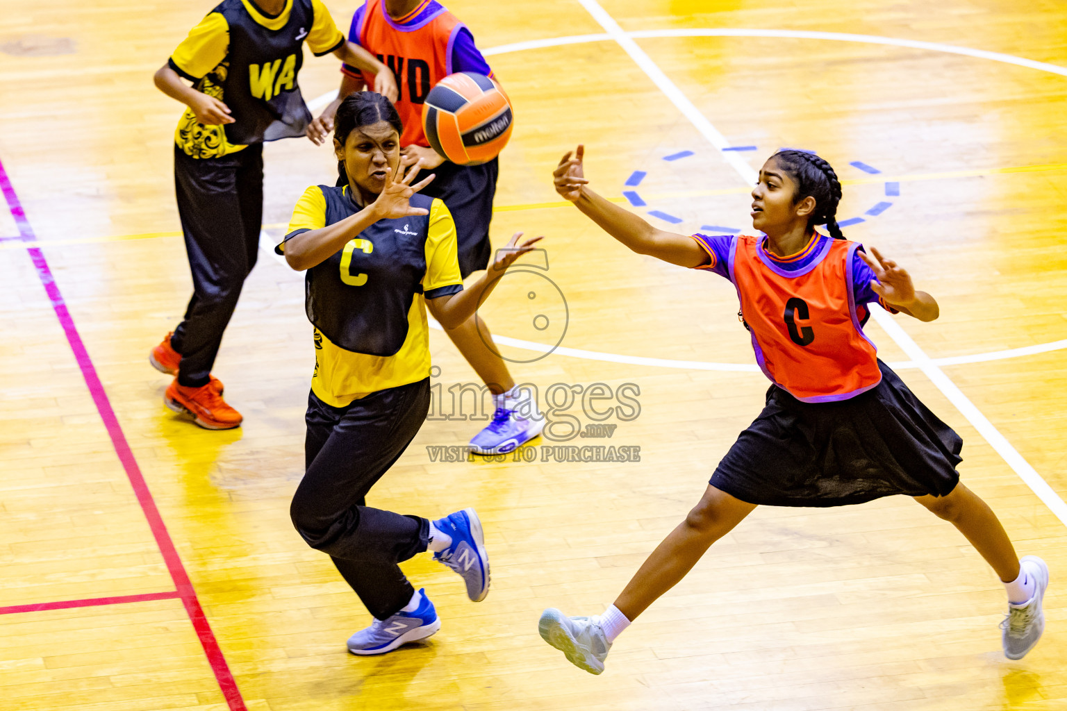 Day 7 of 25th Inter-School Netball Tournament was held in Social Center at Male', Maldives on Saturday, 17th August 2024. Photos: Nausham Waheed / images.mv