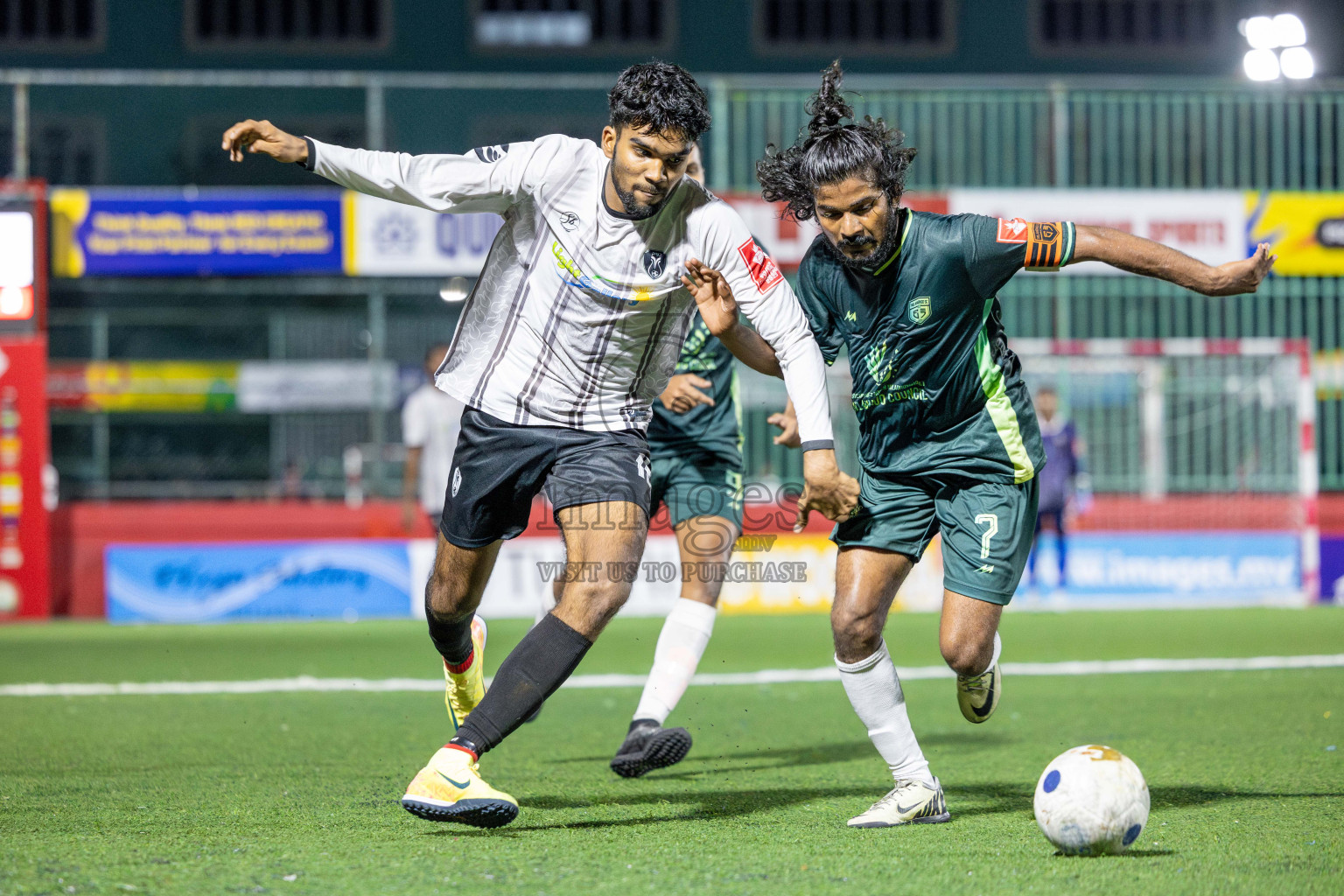N Miladhoo vs Sh Milandhoo in zone round on Day 29 of Golden Futsal Challenge 2025 was held on Sunday , 2nd February 2025, in Hulhumale', Maldives. Photos: Shuu Abdul Sattar / images.mv