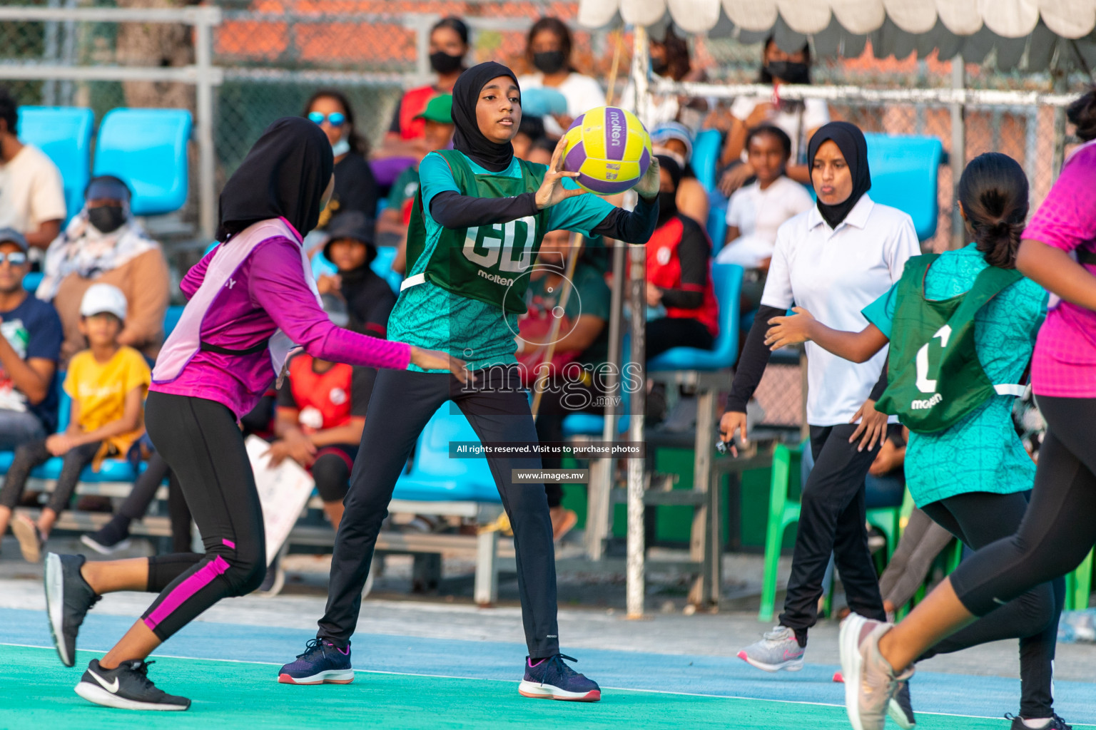 Junior Netball Championship 2022 - Under 14 Final U14 final of Junior Netball Championship 2022 held in Male', Maldives on Friday, 18th March 2022. Photos by Ismail Thoriq