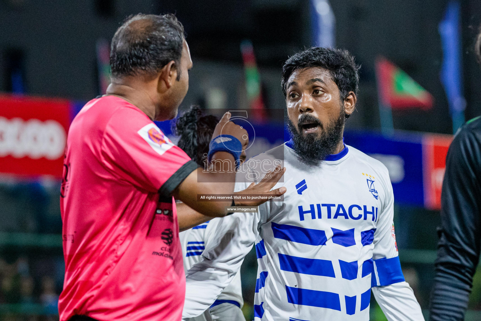 STO RC Vs Team Fenaka in the Quarter Finals of Club Maldives 2021 held in Hulhumale, Maldives on 13 December 2021. Photos: Shu Abdul Sattar / images.mv