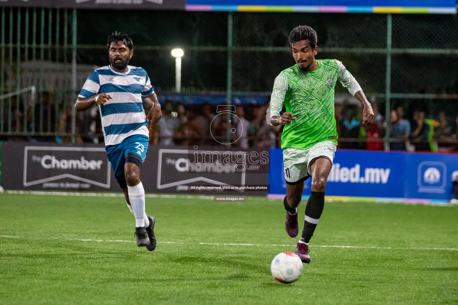 Club AVSEC vs TEAM DJA in Club Maldives Cup 2022 was held in Hulhumale', Maldives on Sunday, 9th October 2022. Photos: Hassan Simah / images.mv