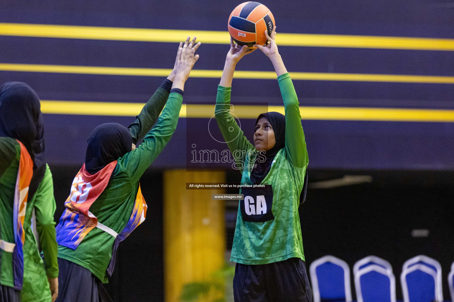 Day7 of 24th Interschool Netball Tournament 2023 was held in Social Center, Male', Maldives on 2nd November 2023. Photos: Nausham Waheed / images.mv