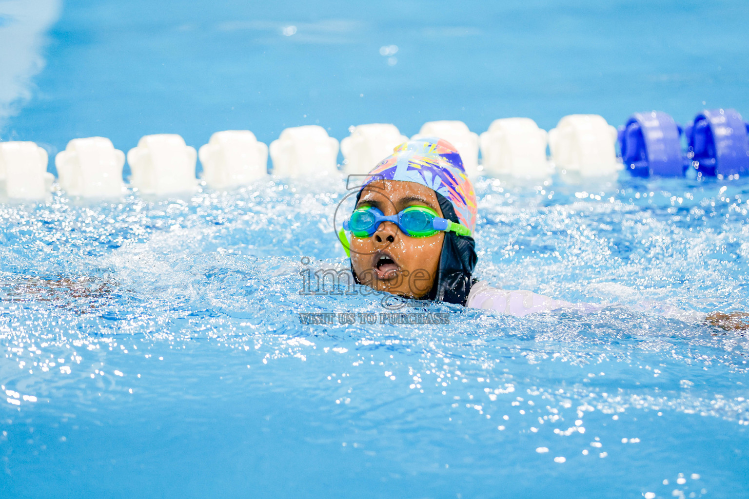Day 1 of BML 6th National Kids Swimming Kids Festival 2025 held in Hulhumale', Maldives on Monday, 3rd November 2024. Photos: Hassan Simah / images.mv