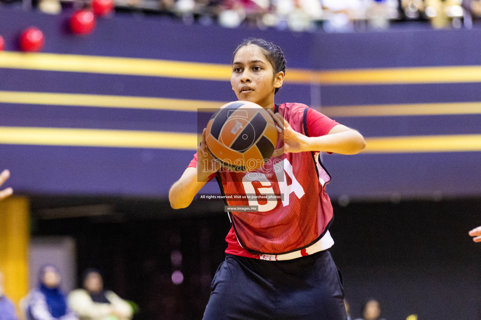 Final of 24th Interschool Netball Tournament 2023 was held in Social Center, Male', Maldives on 7th November 2023. Photos: Nausham Waheed / images.mv