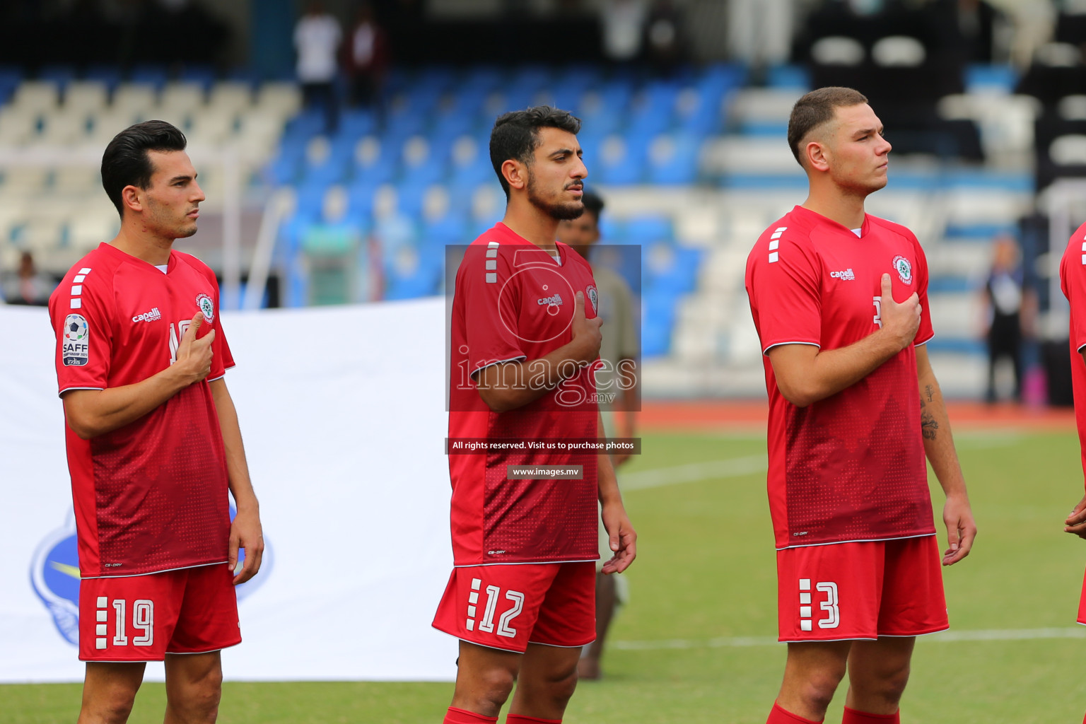 Lebanon vs Maldives in SAFF Championship 2023 held in Sree Kanteerava Stadium, Bengaluru, India, on Tuesday, 28th June 2023. Photos: Nausham Waheed, Hassan Simah / images.mv