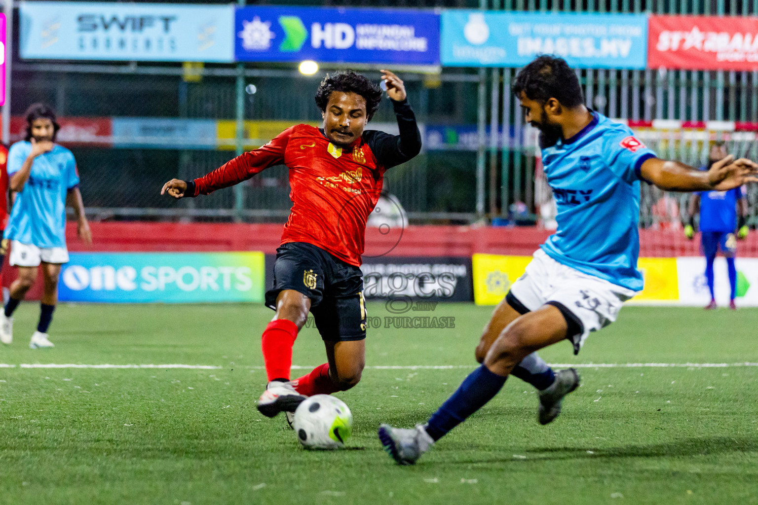 L Gan vs L Maamendhoo in Day 24 of Golden Futsal Challenge 2024 was held on Wednesday  , 7th February 2024 in Hulhumale', Maldives Photos: Nausham Waheed / images.mv