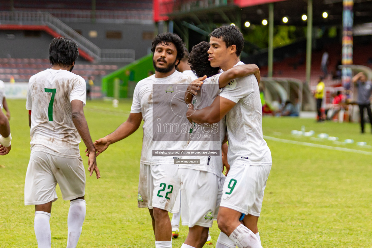 Super United Sports vs Green Streets in Ooredoo Dhivehi Premier League 2021/22 on 06 July 2022, held in National Football Stadium, Male', Maldives