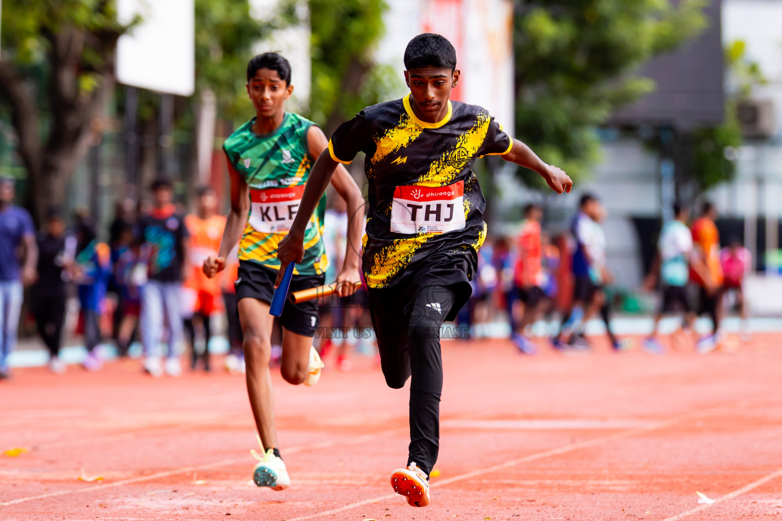 Day 6 of Inter-school Athletics Championship 2025 held in Ekuveni Synthetic Track, Male', Maldives on Sunday, 12th October 2025. Photos by: Nausham Waheed / Images.mv