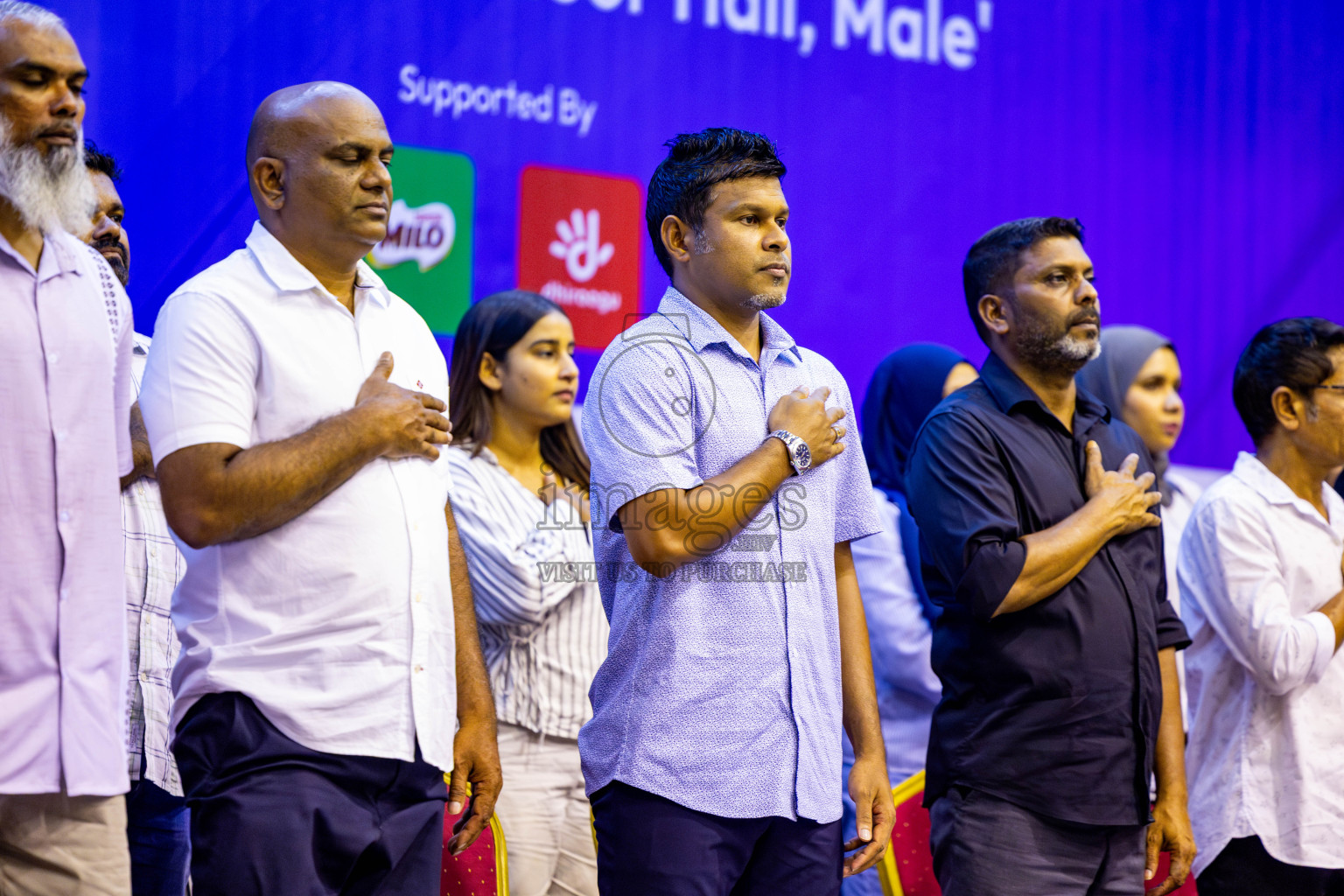 Police Club vs Club Wamco in the Final of Women's Division of National Volleyball Championship 2025 held in Male', Maldives on Sunday, 4th May 2025 at Social Center Indoor Hall Photos By: Nausham Waheed / images.mv