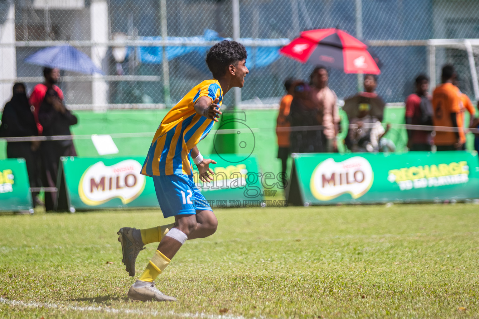 Day 3 of MILO Academy Championship 2025 (U14) was held on Saturday, 1st November 2025 at Henveiru Football Grounds, Male', Maldives . 

Photos: Hassan Simah / images.mv