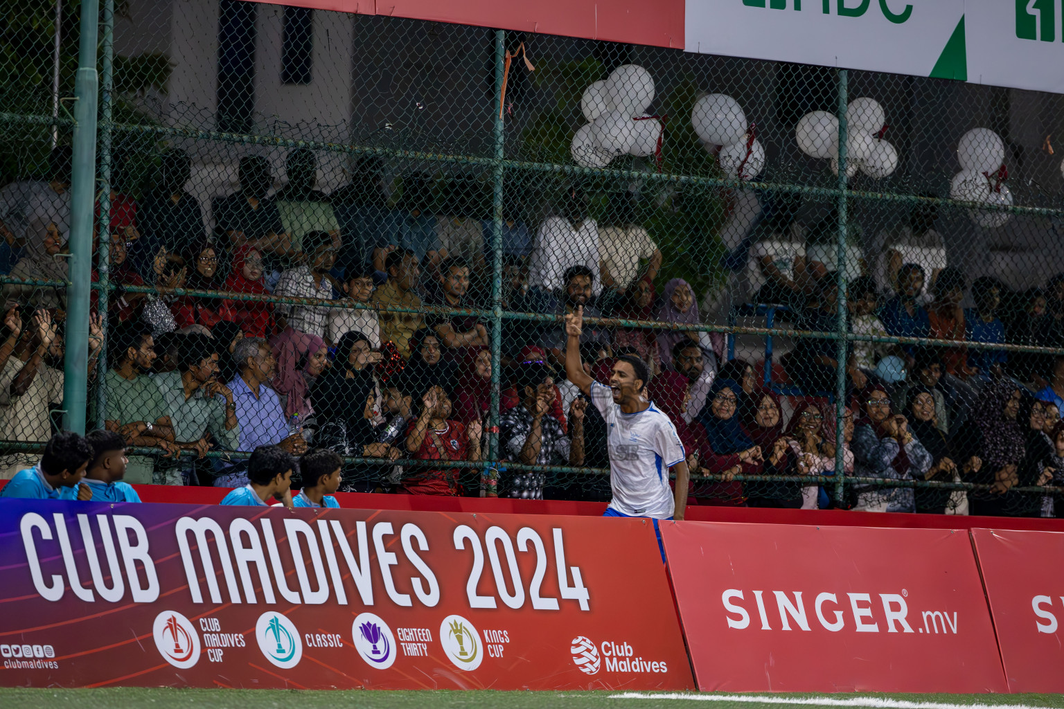 Team Badhahi vs Kulhivaru Vuzaara Club in the Semi-finals of Club Maldives Classic 2024 held in Rehendi Futsal Ground, Hulhumale', Maldives on Thursday, 19th September 2024. Photos: Ismail Thoriq / images.mv