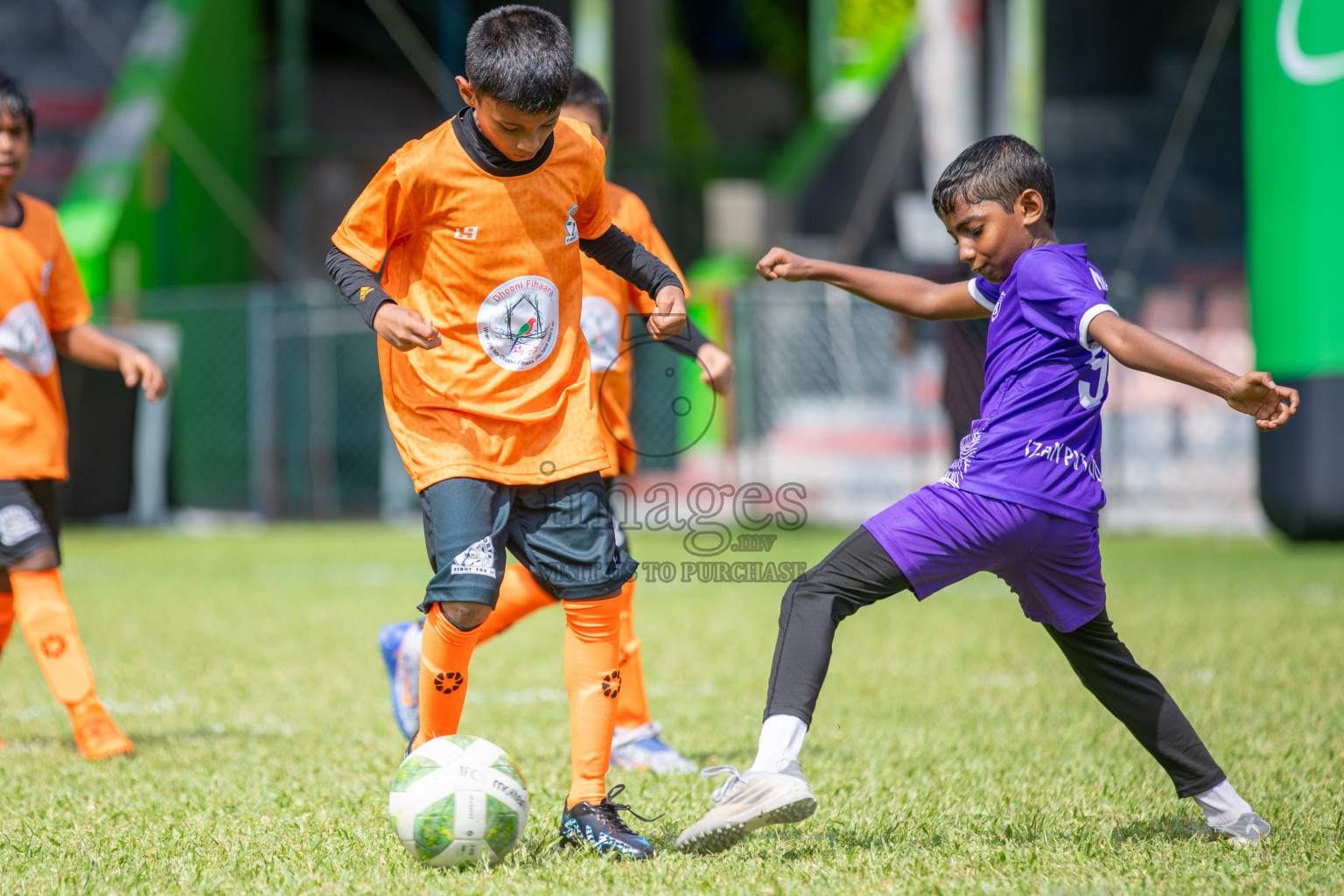 Day 2 of Under 10 MILO Academy Championship 2024 was held at National Stadium in Male', Maldives on Friday, 27th April 2024. Photos: Mohamed Mahfooz Moosa / images.mv