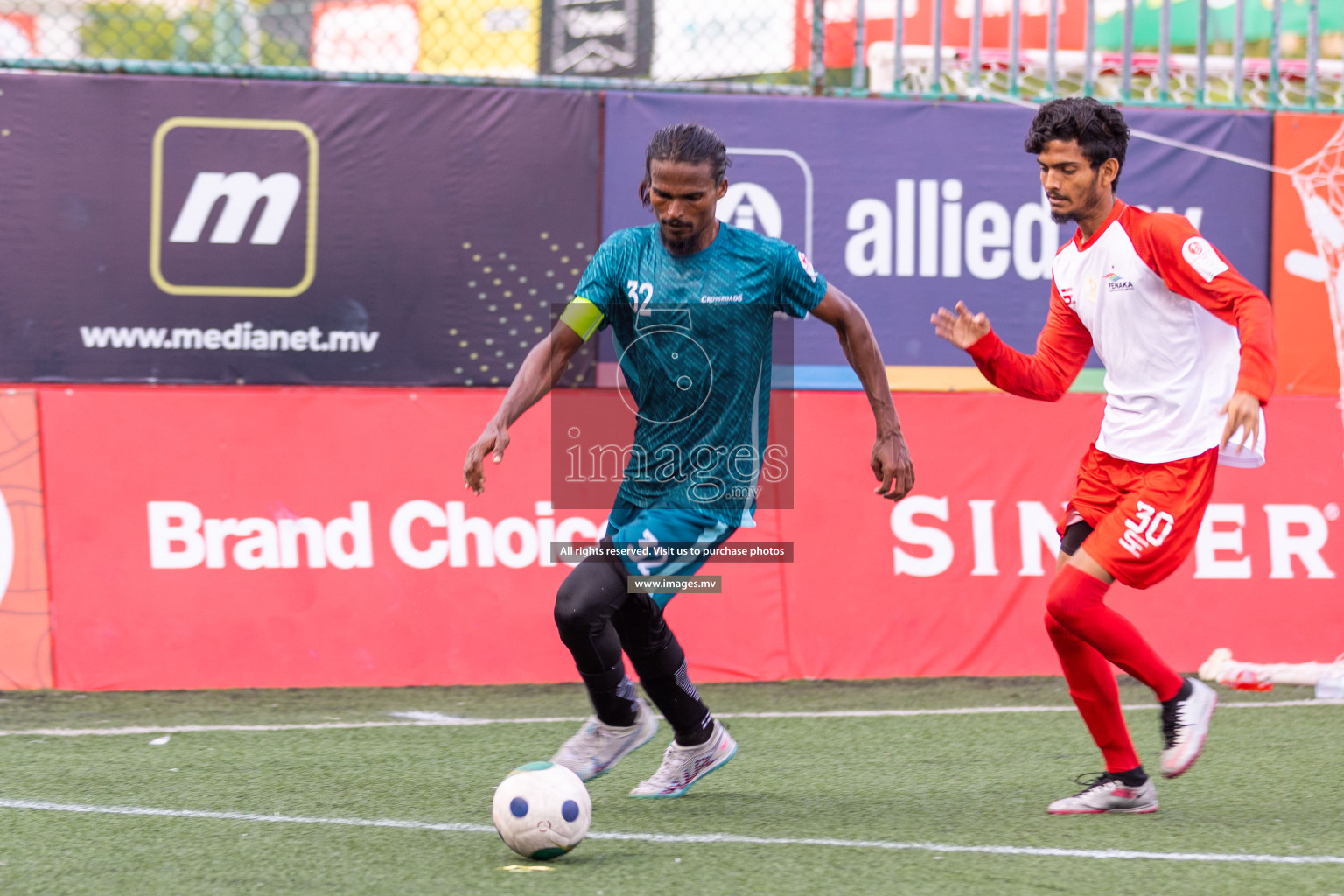 Team Fenaka vs Crossroads Maldives in Club Maldives Cup 2023 held in Hulhumale, Maldives, on Sunday, 30th July 2023
Photos: Ismail Thoriq / images.mv