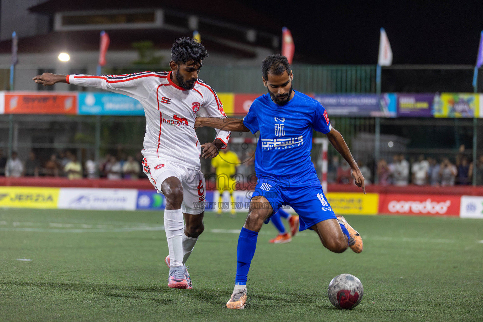 S. Feydhoo vs S. Hithadhoo in Day 13 of Golden Futsal Challenge 2024 was held on Saturday, 27th January 2024, in Hulhumale', Maldives Photos: Mohamed Mahfooz Moosa / images.mv