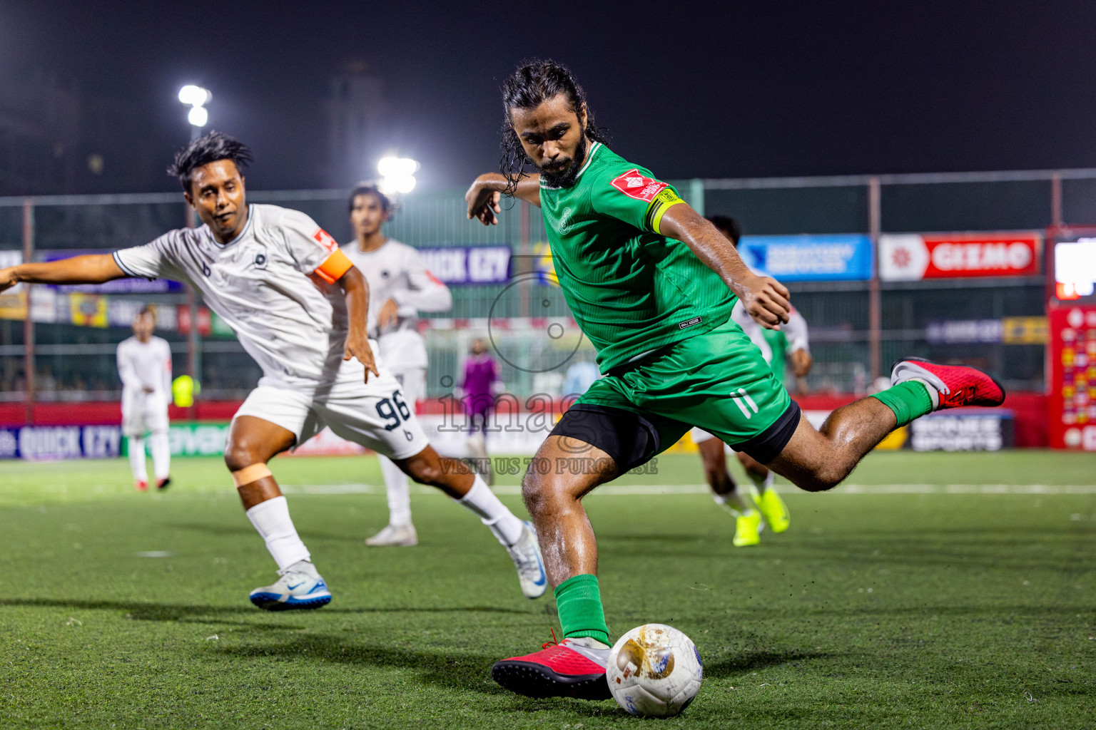 R Dhuvaafaru vs R Meedhoo in Day 14 of Golden Futsal Challenge 2025 was held on Saturday, 18th January 2025, in Hulhumale', Maldives. Photos: Nausham Waheed / images.mv