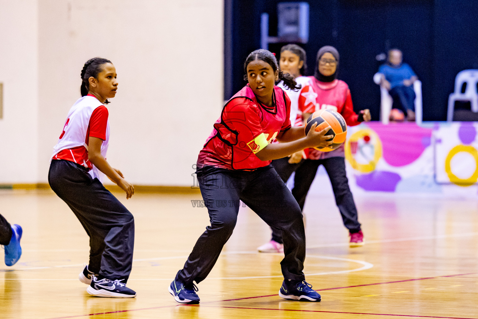 Day 13 of 25th Inter-School Netball Tournament was held in Social Center at Male', Maldives on Saturday, 24th August 2024. Photos: Hassan Simah / images.mv