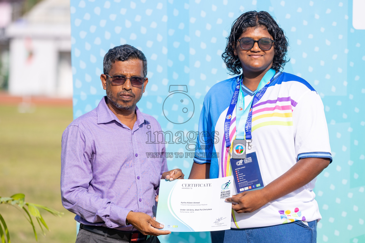 Day 4 of MWSC Interschool Athletics Championships 2024 held in Hulhumale Running Track, Hulhumale, Maldives on Tuesday, 12th November 2024. Photos by: Ismail Thoriq / Images.mv