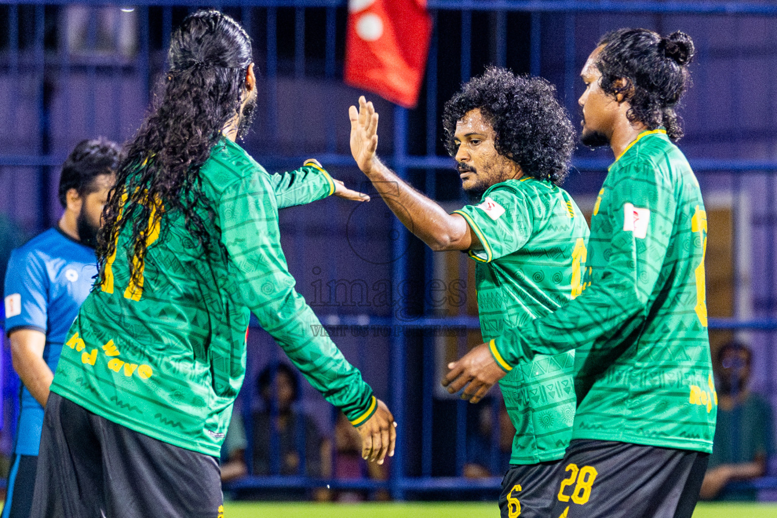 Eightyfour FC vs Muring FC in Day 3 of Eydhafushi Futsal Cup 2024 was held on Wednesday, 10th April 2024, in B Eydhafushi, Maldives Photos: Nausham Waheed / images.mv