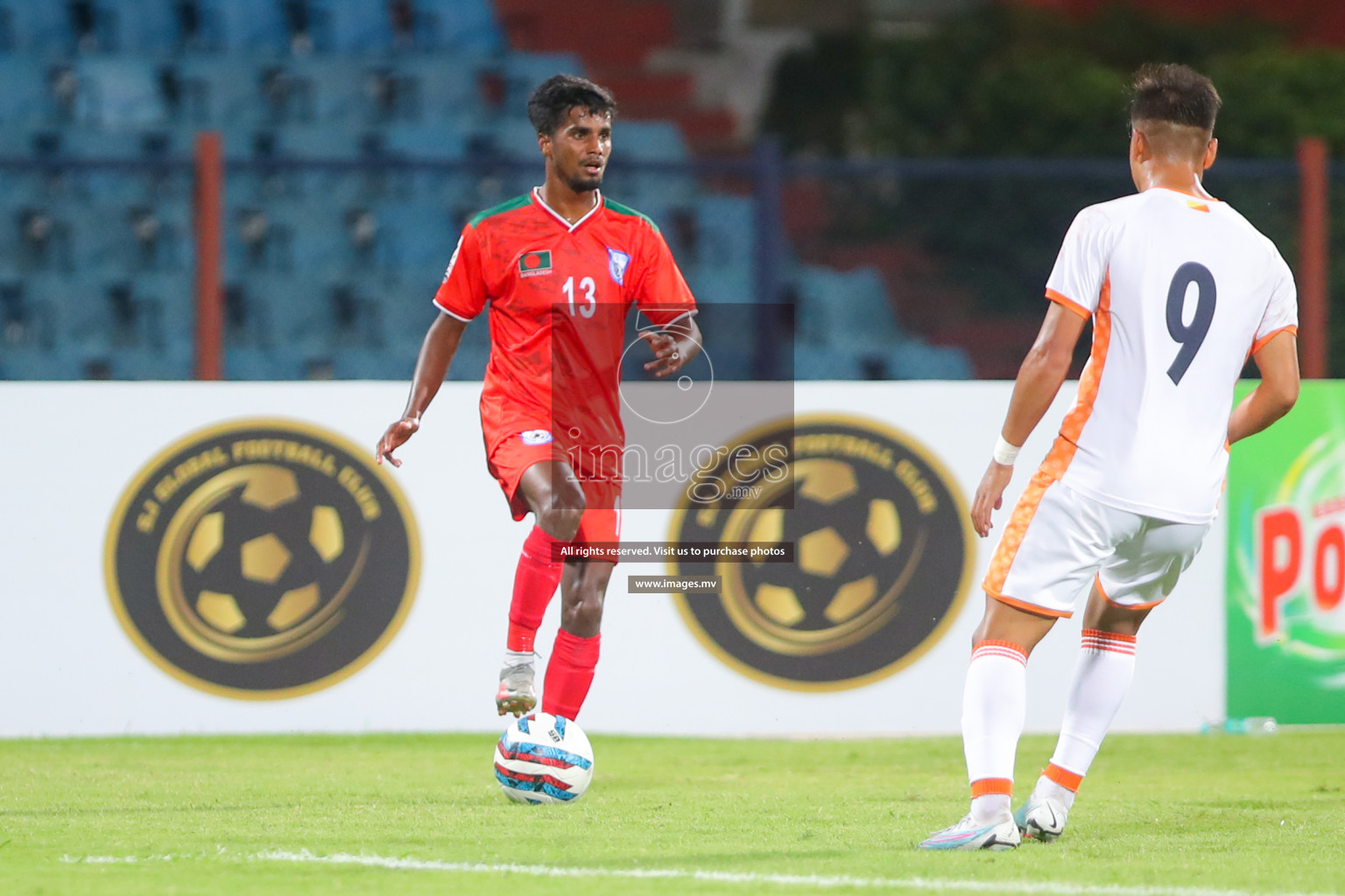 Bhutan vs Bangladesh in SAFF Championship 2023 held in Sree Kanteerava Stadium, Bengaluru, India, on Wednesday, 28th June 2023. Photos: Nausham Waheed, Hassan Simah / images.mv