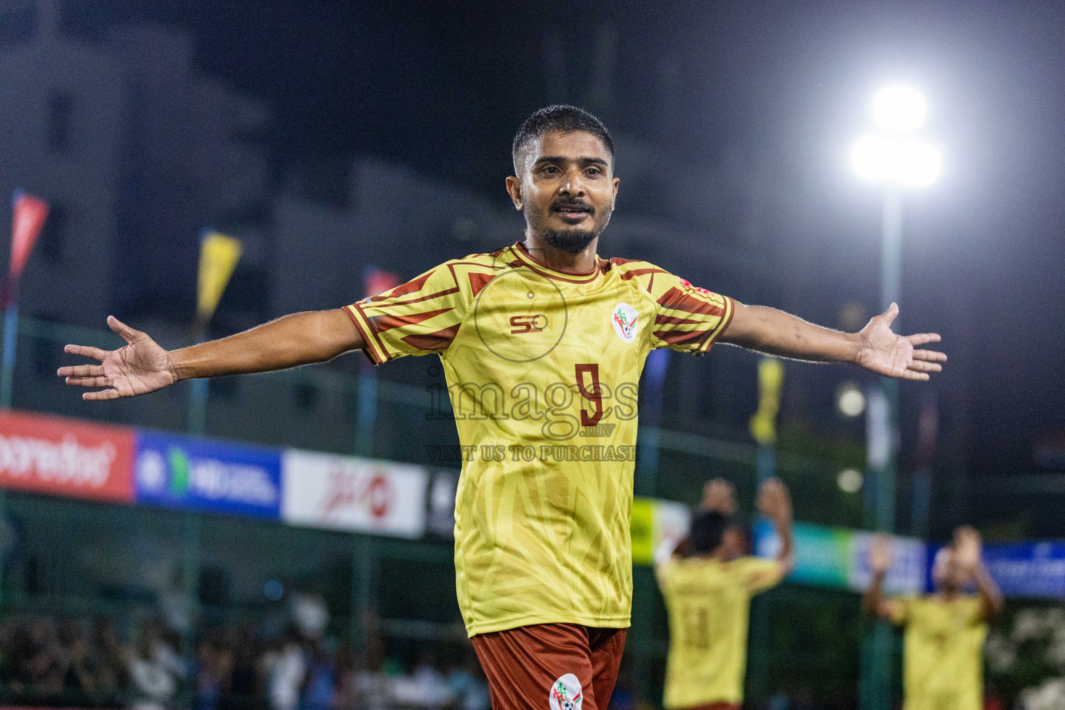 N Holhudhoo vs N Velidhoo in Day 7 of Golden Futsal Challenge 2024 was held on Saturday, 20th January 2024, in Hulhumale', Maldives Photos: Nausham Waheed / images.mv