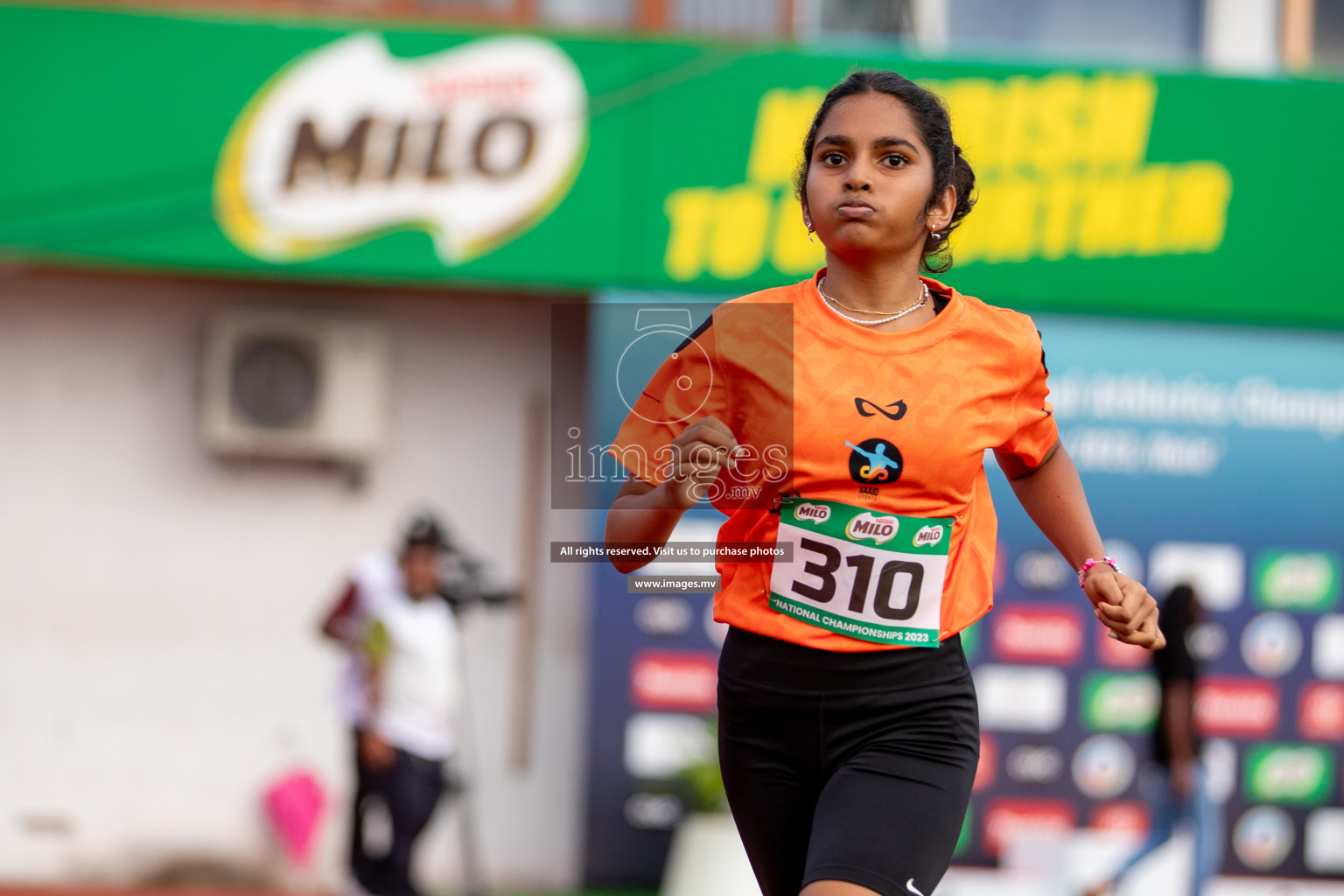 Day 2 of National Athletics Championship 2023 was held in Ekuveni Track at Male', Maldives on Friday, 24th November 2023. Photos: Hassan Simah / images.mv