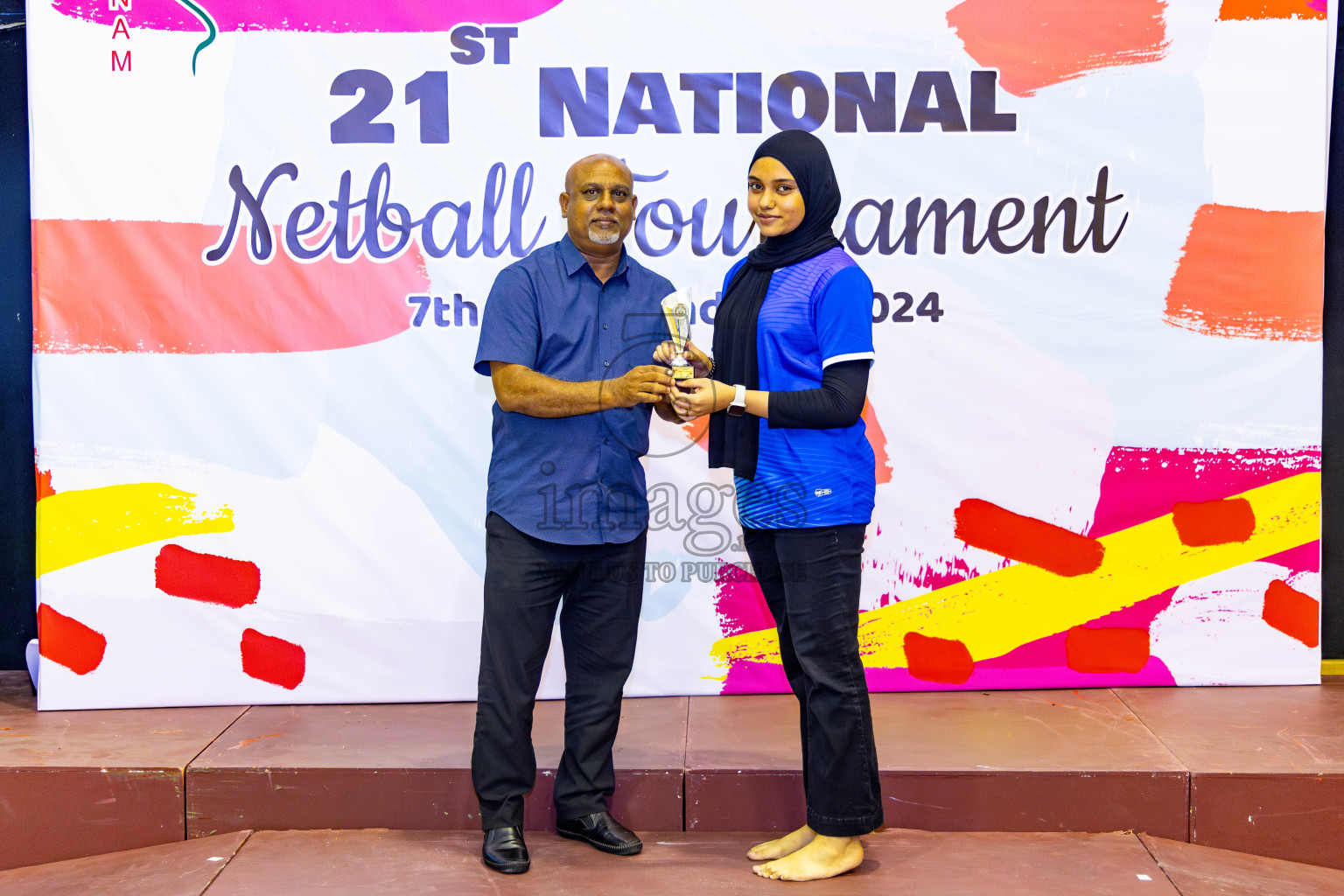 Club Matrix vs Club Green Streets in Final of 21st National Netball Tournament was held in Social Canter at Male', Maldives on Wednesday, 22nd May 2024. Photos: Nausham Waheed / images.mv