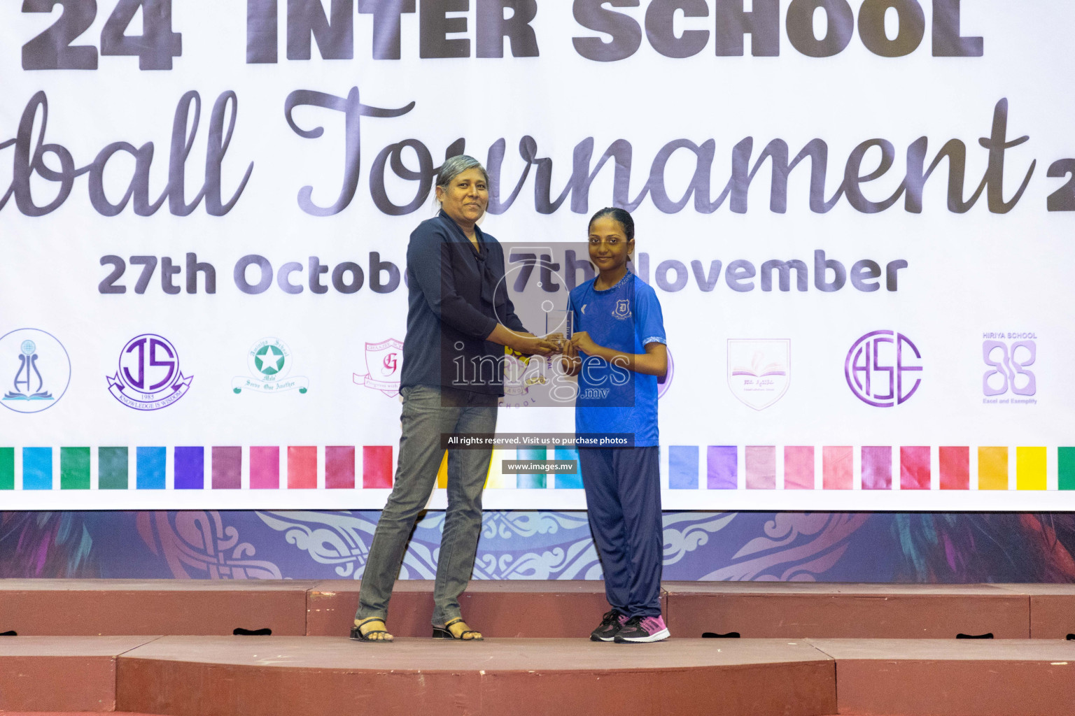 Final of 24th Interschool Netball Tournament 2023 was held in Social Center, Male', Maldives on 7th November 2023. Photos: Nausham Waheed / images.mv