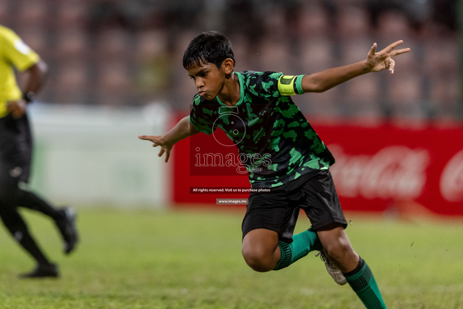 Kalaafaanu School vs Ahmadhiyya International School in the Final of FAM U13 Inter School Football Tournament 2022/23 was held in National Football Stadium on Sunday, 11th June 2023. Photos: Ismail Thoriq / images.mv