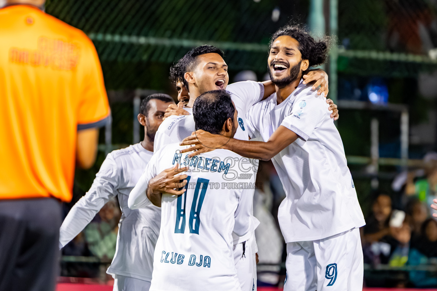 Club DJA vs Team Khaarijee in Day 10 of Club Maldives Cup Classic 2025 was held in Rehendi Futsal Ground, Hulhumale', Maldives on Wednesday, 24th September 2025. Photos: Nausham Waheed / images.mv
