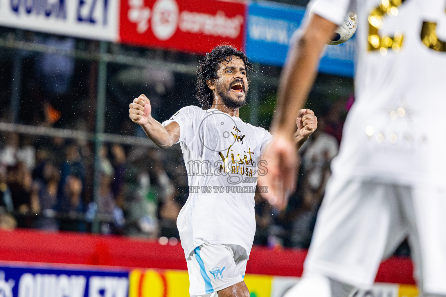 K Maafushi vs K Kaashidhoo in Kaafu Atoll Finals Day 27 of Golden Futsal Challenge 2025 was held on Friday , 31st January 2025, in Hulhumale', Maldives. Photos: Nausham Waheed / images.mv