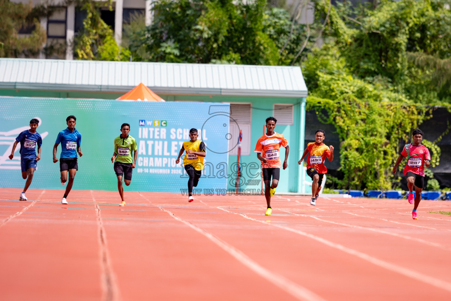 Day 3 of MWSC Interschool Athletics Championships 2024 held in Hulhumale Running Track, Hulhumale, Maldives on Monday, 11th November 2024. 
Photos by: Hassan Simah / Images.mv