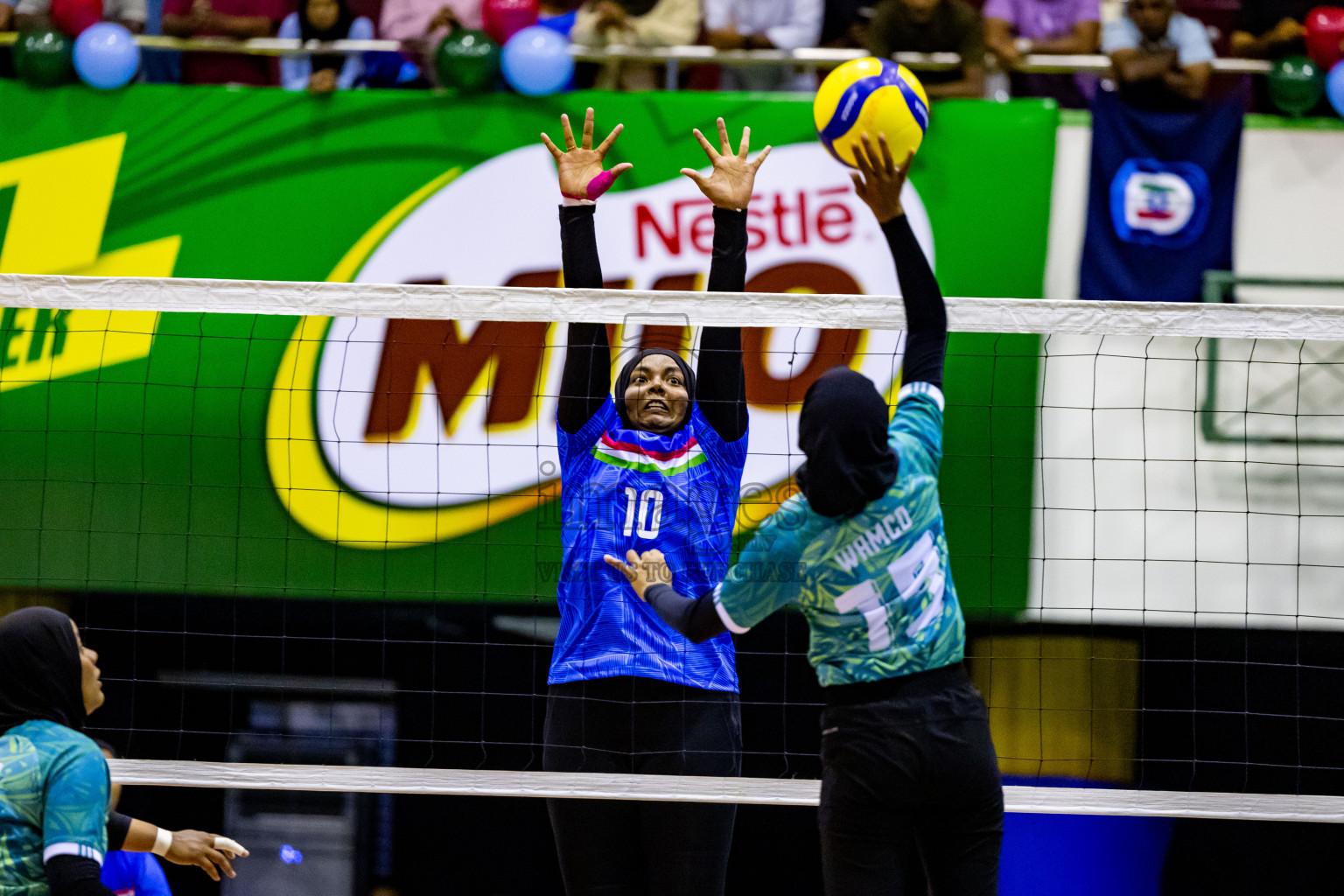 Final of Women's Division of Milo VAM Cup 2024 held in Male', Maldives on Saturday, 13th July 2024 at Social Center Indoor Hall Photos By: Nausham Waheed / images.mv