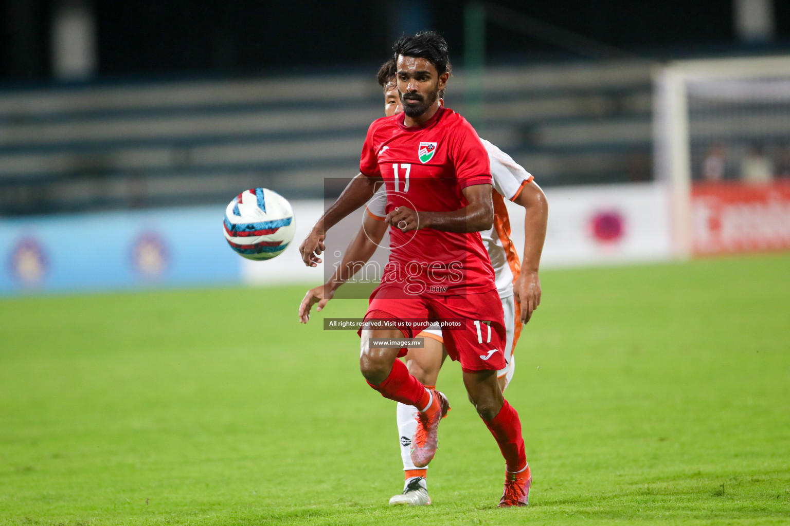 Maldives vs Bhutan in SAFF Championship 2023 held in Sree Kanteerava Stadium, Bengaluru, India, on Wednesday, 22nd June 2023. Photos: Nausham Waheed / images.mv