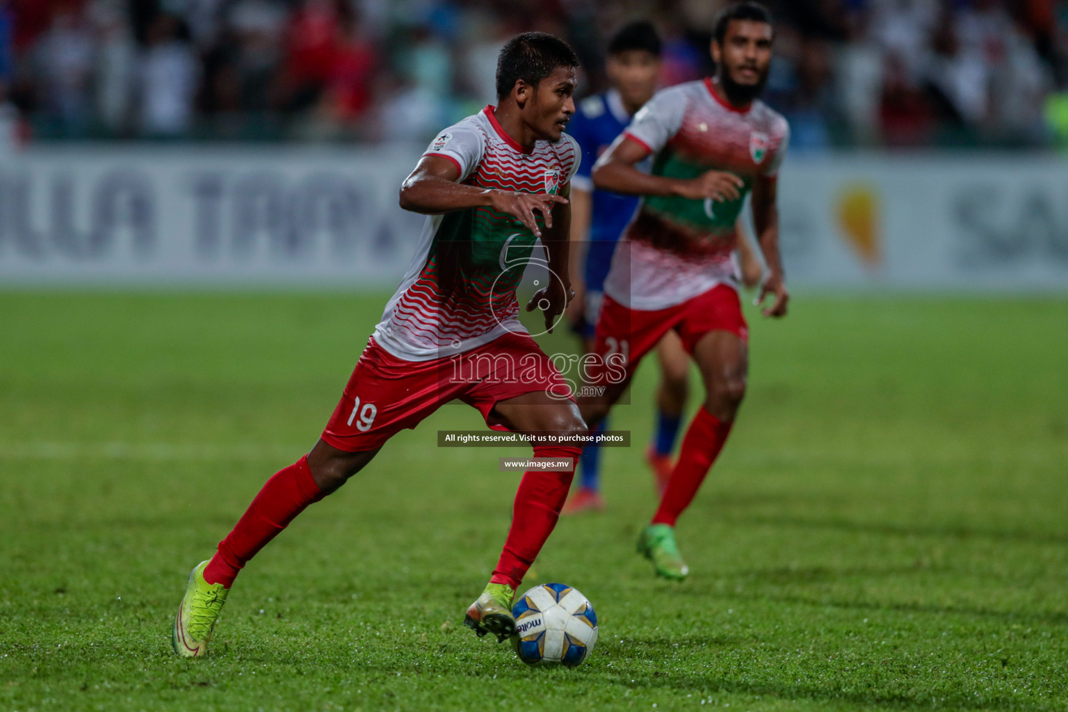 Maldives vs Nepal in SAFF Championship 2021 held on 1st October 2021 in Galolhu National Stadium, Male', Maldives