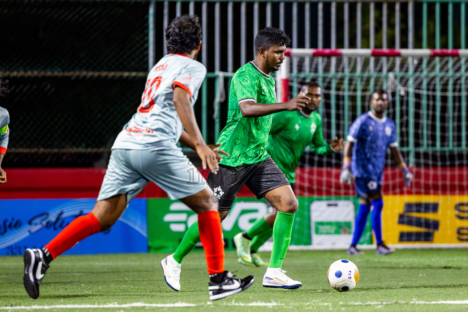 L Mundoo VS L Kalaidhoo in Day 8 of Golden Futsal Challenge 2025 was held on Sunday, 12th January 2025, in Hulhumale', Maldives Photos: Nausham Waheed , Ismail Thoriq / images.mv