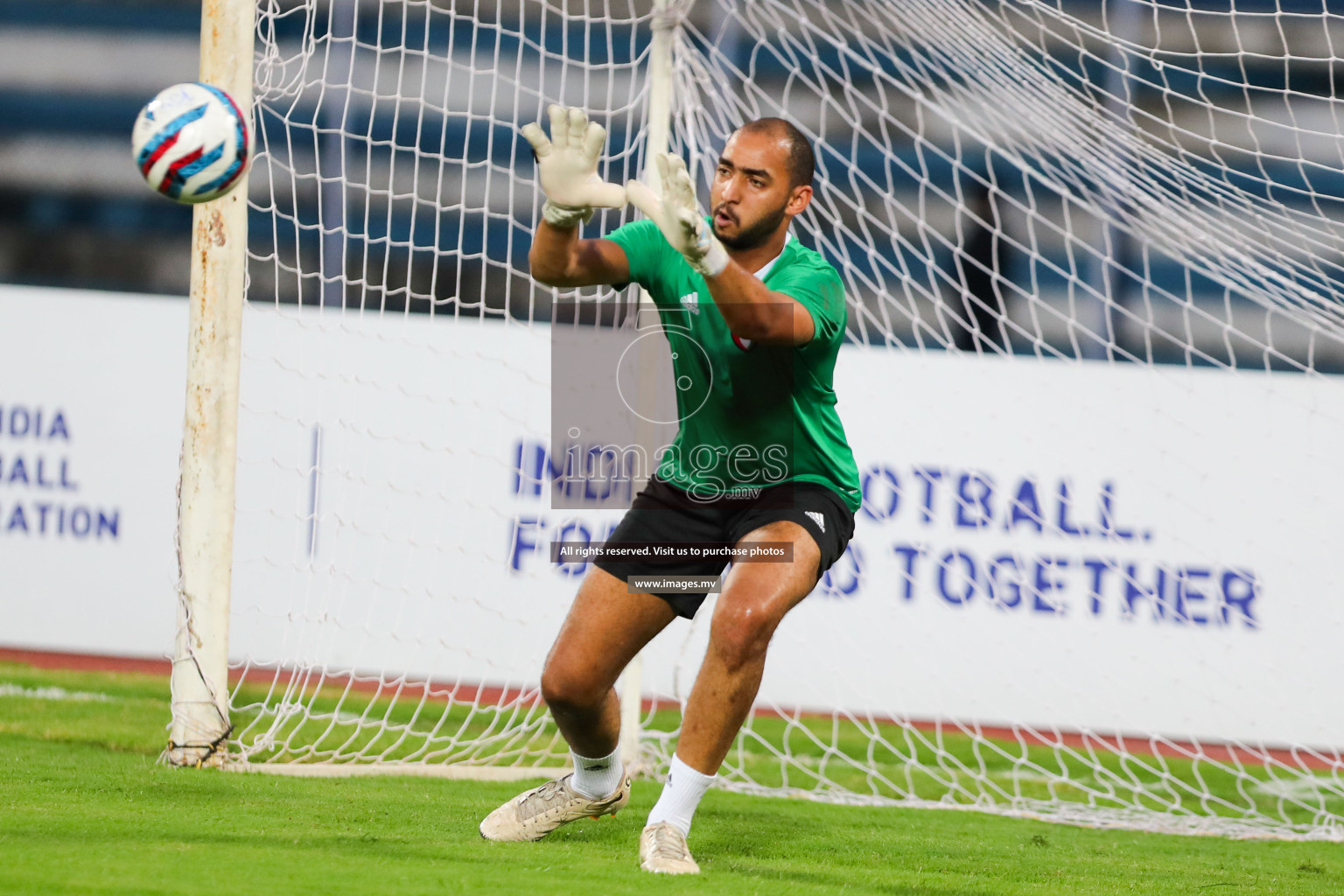 Kuwait vs India in the Final of SAFF Championship 2023 held in Sree Kanteerava Stadium, Bengaluru, India, on Tuesday, 4th July 2023. Photos: Hassan Simah / images.mv
