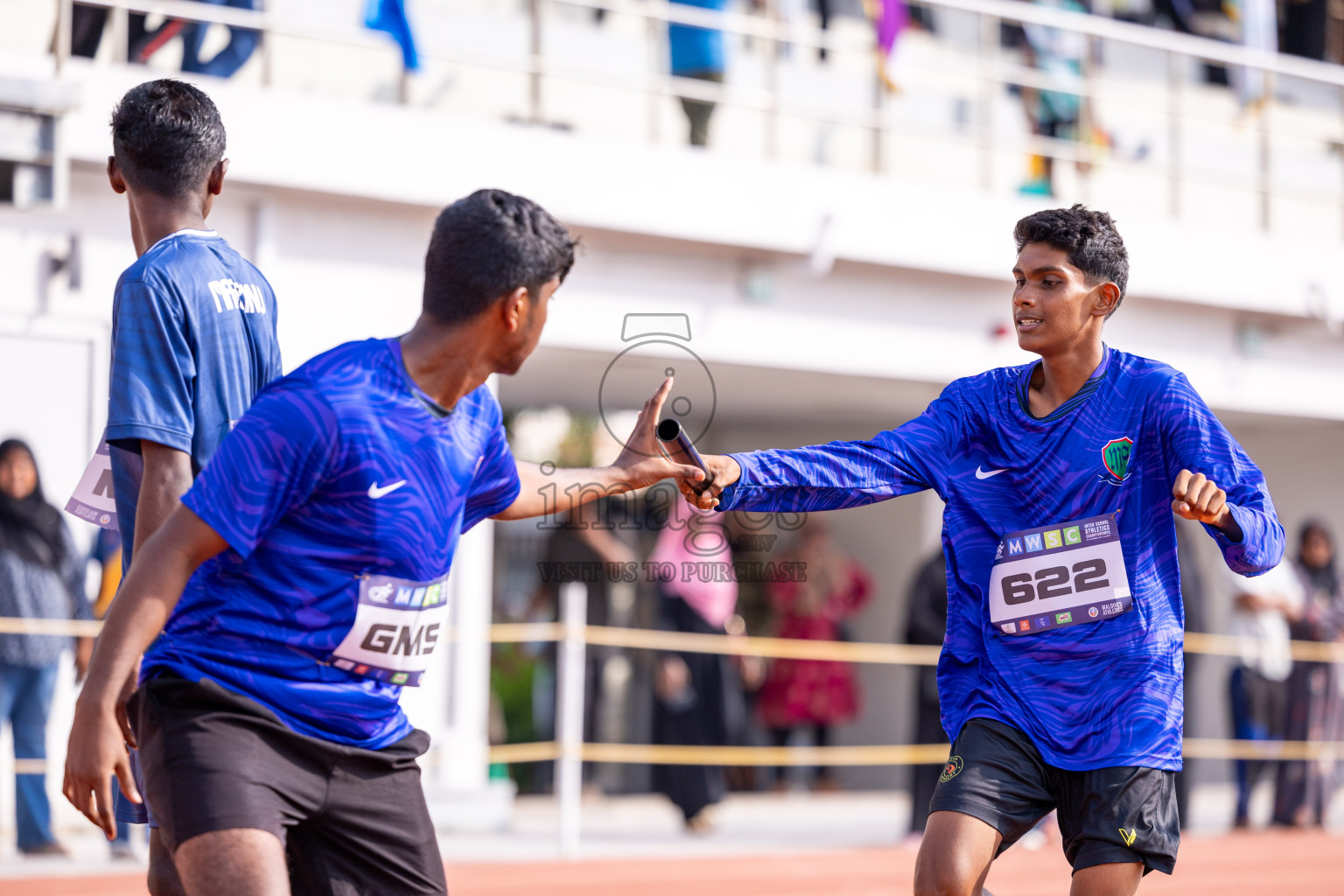 Day 5 of MWSC Interschool Athletics Championships 2024 held in Hulhumale Running Track, Hulhumale, Maldives on Wednesday, 13th November 2024. Photos by: Ismail Thoriq / Images.mv